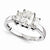14k White Gold Forever Brilliant Ring