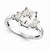 14k White Gold Moissanite Ring