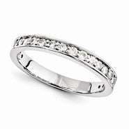 14k White Gold Moissanite Ring