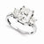 14k White Gold Moissanite Ring