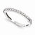 14k White Gold Moissanite Ring