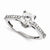 14k White Gold Moissanite Ring