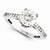 14k White Gold Moissanite Ring