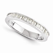 14k White Gold Moissanite Ring