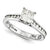 14k White Gold Forever Brilliant Ring