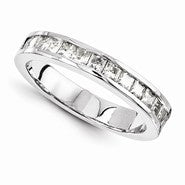 14k White Gold Moissanite Ring