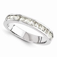 14k White Gold Moissanite Ring