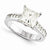 14k White Gold Moissanite Ring