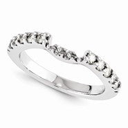 14k White Gold Moissanite Ring