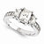 14k White Gold Moissanite Ring