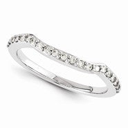 14k White Gold Moissanite Ring