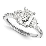 14k White Gold Forever Brilliant Ring