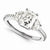 14k White Gold Moissanite Ring