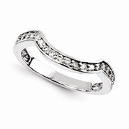 14k White Gold Moissanite Ring