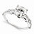 14k White Gold Moissanite Ring