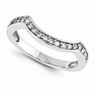 14k White Gold Moissanite Ring