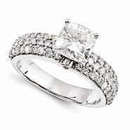 14k White Gold Forever Brilliant Ring