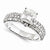 14k White Gold Moissanite Ring