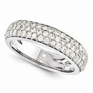 14k White Gold Moissanite Ring