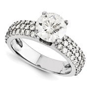 14k White Gold Forever Brilliant Ring