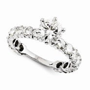 14k White Gold Forever Brilliant Ring