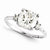 14k White Gold Moissanite Ring