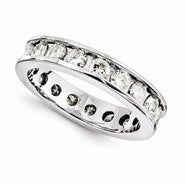 14k White Gold Moissanite Ring