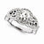 14k White Gold Moissanite Ring