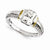 14ktTwo Toned Moissanite Ring