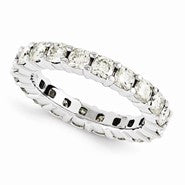 14k White Gold Moissanite Ring