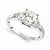 14k White Gold Moissanite Ring