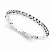 14k White Gold Moissanite Ring