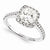 14k White Gold Moissanite Ring