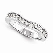 14k White Gold Moissanite Ring