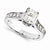 14k White Gold Forever Brilliant Ring