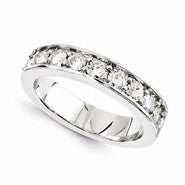 14k White Gold Moissanite Ring