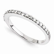 14k White Gold Moissanite Ring