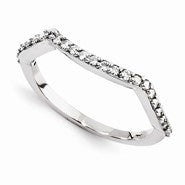 14k White Gold Moissanite Ring
