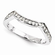 14k White Gold Moissanite Ring