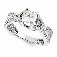 14k White Gold Forever Brilliant Ring