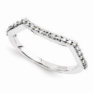 14k White Gold Moissanite Ring