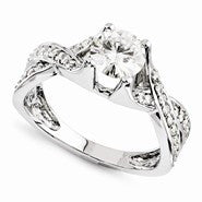 14k White Gold Forever Brilliant Ring