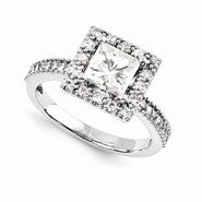 14k White Gold Forever Brilliant Ring