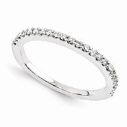 14k White Gold Moissanite Ring
