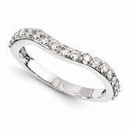 14k White Gold Moissanite Ring