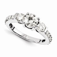 14k White Gold Forever Brilliant Ring