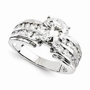 14k White Gold Forever Brilliant Ring