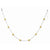 14K Yellow Gold Murano Glass Bead Necklace