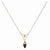 14K Yellow Gold Murano Glass Bead V Necklace