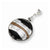 Sterling Silver Murano Glass Striped Pendant, Pendants for Necklace